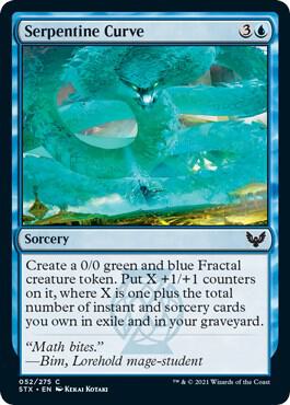 Serpentine Curve 52 card from Strixhaven: School of Mages
