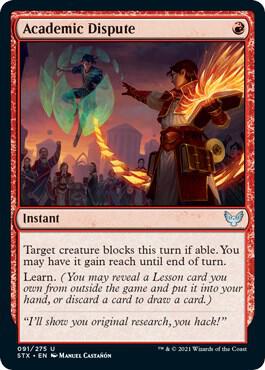 Academic Dispute 91 card from Strixhaven: School of Mages