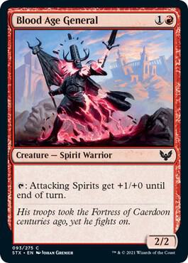 Blood Age General 93 card from Strixhaven: School of Mages