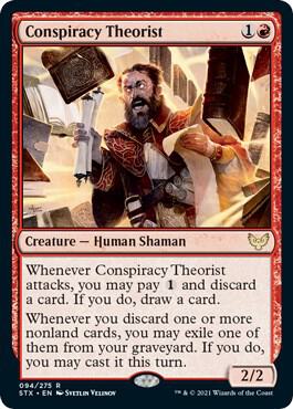 Conspiracy Theorist 94 card from Strixhaven: School of Mages