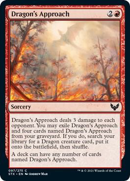 Dragon's Approach 97 card from Strixhaven: School of Mages