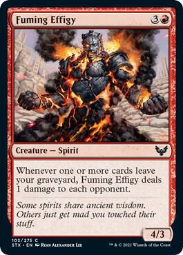 Fuming Effigy 103 card from Strixhaven: School of Mages