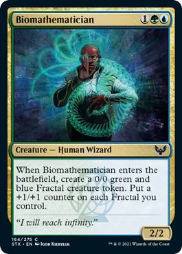 Biomathematician 164 card from Strixhaven: School of Mages