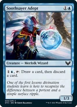 Soothsayer Adept 55 card from Strixhaven: School of Mages