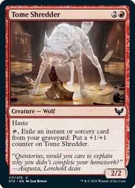 Tome Shredder 117 card from Strixhaven: School of Mages