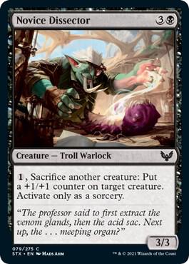 Novice Dissector 79 card from Strixhaven: School of Mages