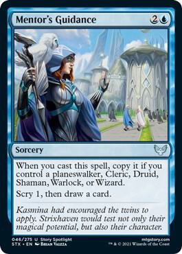 Mentor's Guidance 46 card from Strixhaven: School of Mages