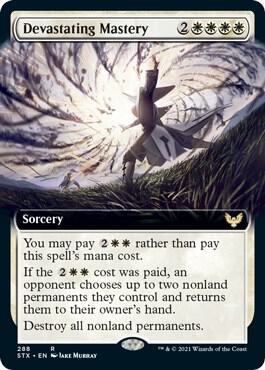 Devastating Mastery (Extended Art) 288 card from Strixhaven: School of Mages