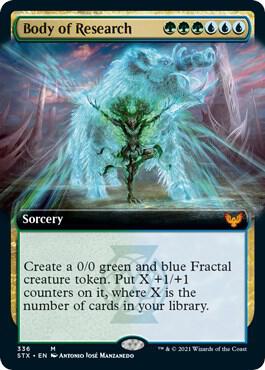 Body of Research (Extended Art) 336 card from Strixhaven: School of Mages
