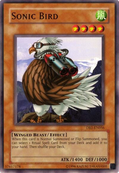 Sonic Bird DB1-EN056 card from Dark Beginning 1