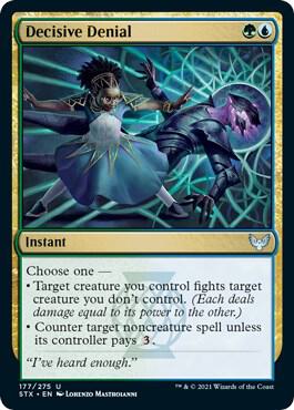 Decisive Denial 177 card from Strixhaven: School of Mages