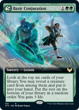 Basic Conjuration (Extended Art) 315 card from Strixhaven: School of Mages