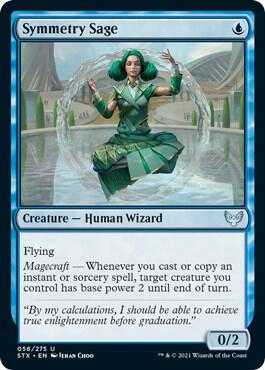 Symmetry Sage 56 card from Strixhaven: School of Mages