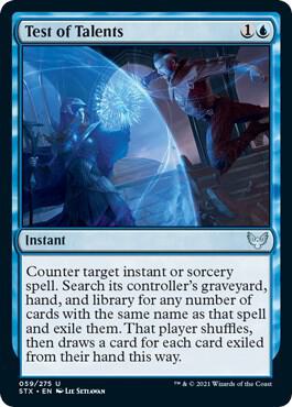 Test of Talents 59 card from Strixhaven: School of Mages