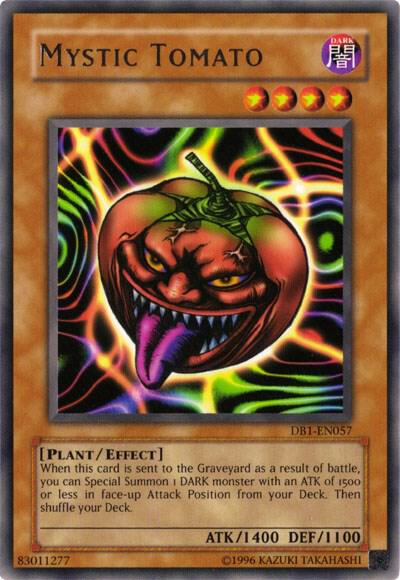 Mystic Tomato DB1-EN057 card from Dark Beginning 1