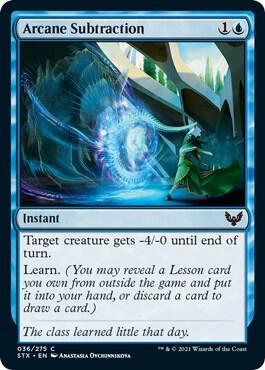 Arcane Subtraction 36 card from Strixhaven: School of Mages