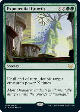 Exponential Growth 130 card from Strixhaven: School of Mages