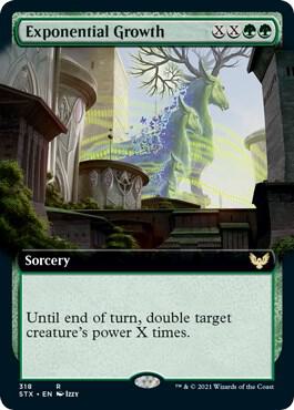 Exponential Growth (Extended Art) 318 card from Strixhaven: School of Mages
