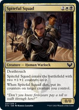 Spiteful Squad 237 card from Strixhaven: School of Mages