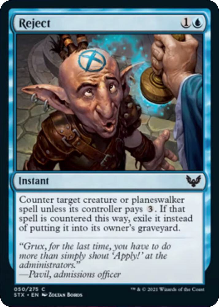 Reject 50 card from Strixhaven: School of Mages