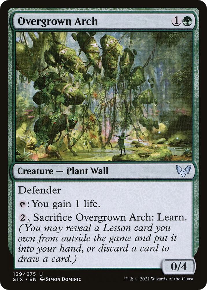 Overgrown Arch 139 card from Strixhaven: School of Mages