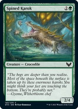 Spined Karok 143 card from Strixhaven: School of Mages