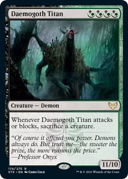 Daemogoth Titan 174 card from Strixhaven: School of Mages