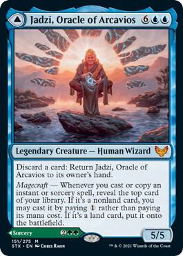 Jadzi, Oracle of Arcavios 151 card from Strixhaven: School of Mages
