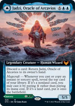 Jadzi, Oracle of Arcavios (Extended Art) 325 card from Strixhaven: School of Mages