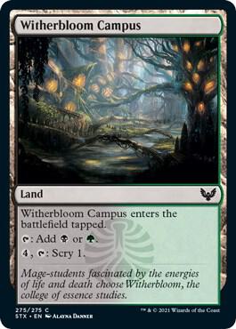 Witherbloom Campus 275 card from Strixhaven: School of Mages