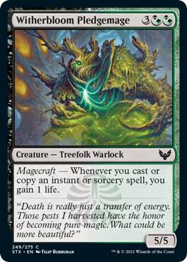 Witherbloom Pledgemage 249 card from Strixhaven: School of Mages