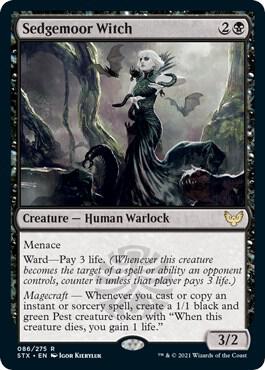 Sedgemoor Witch 86 card from Strixhaven: School of Mages
