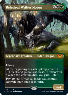 Beledros Witherbloom (Borderless) 282 card from Strixhaven: School of Mages