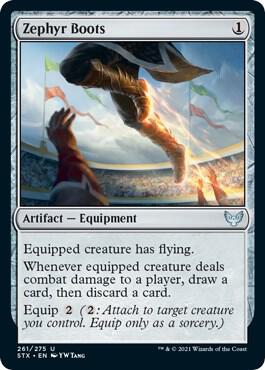 Zephyr Boots 261 card from Strixhaven: School of Mages