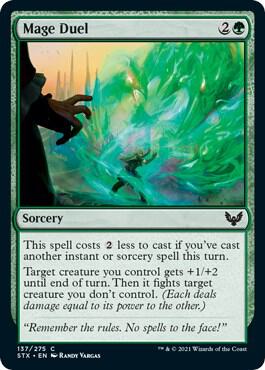 Mage Duel 137 card from Strixhaven: School of Mages