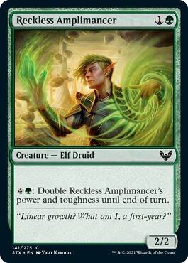 Reckless Amplimancer 141 card from Strixhaven: School of Mages