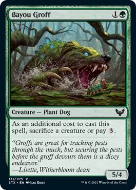 Bayou Groff 121 card from Strixhaven: School of Mages