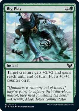 Big Play 122 card from Strixhaven: School of Mages