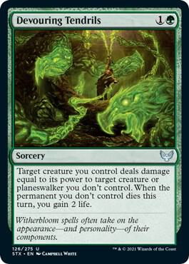 Devouring Tendrils 126 card from Strixhaven: School of Mages