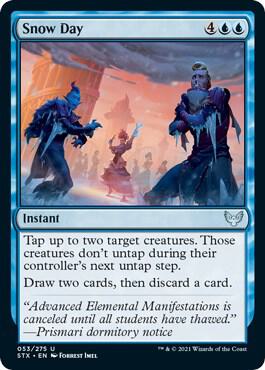 Snow Day 53 card from Strixhaven: School of Mages
