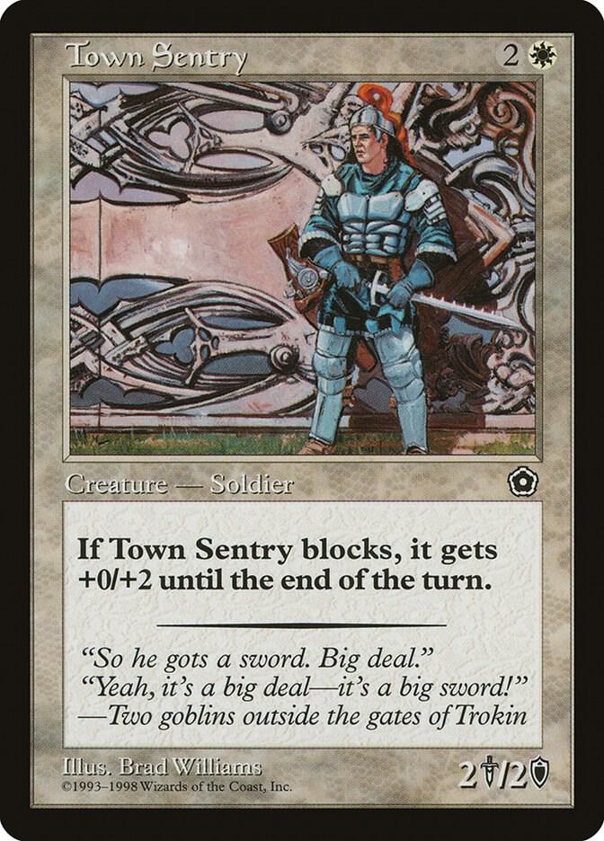 Town Sentry card from Portal Second Age