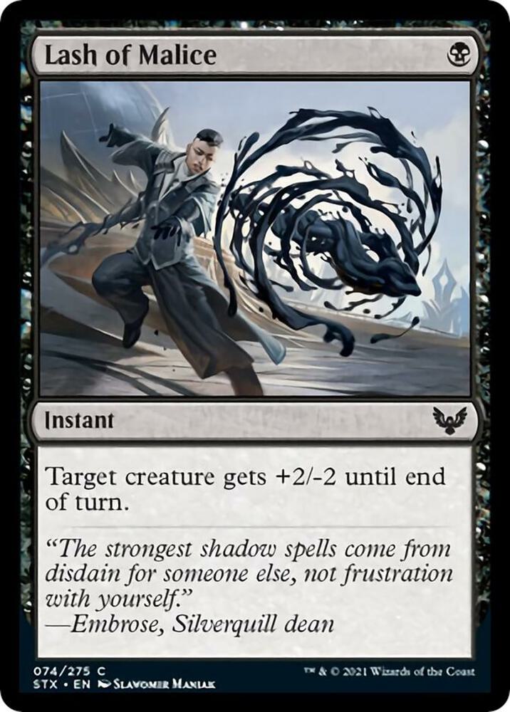 Lash of Malice 74 card from Strixhaven: School of Mages
