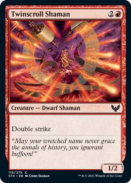 Twinscroll Shaman 118 card from Strixhaven: School of Mages