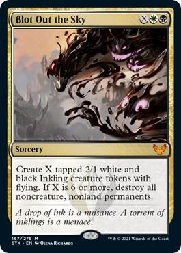 Blot Out the Sky 167 card from Strixhaven: School of Mages