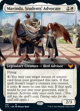 Mavinda, Students' Advocate (Extended Art) 291 card from Strixhaven: School of Mages