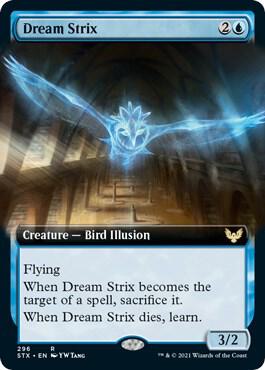 Dream Strix (Extended Art) 296 card from Strixhaven: School of Mages