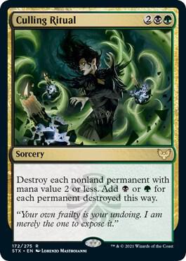 Culling Ritual 172 card from Strixhaven: School of Mages