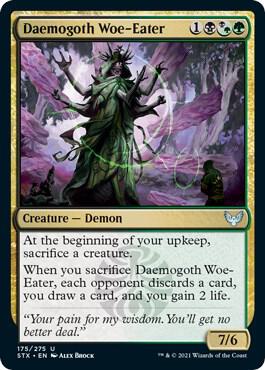 Daemogoth Woe-Eater 175 card from Strixhaven: School of Mages