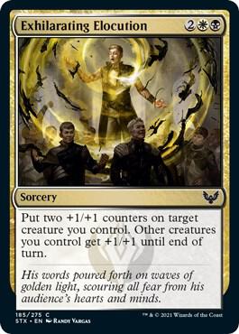 Exhilarating Elocution 185 card from Strixhaven: School of Mages