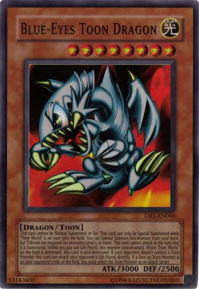 Blue-Eyes Toon Dragon DB1-EN066 card from Dark Beginning 1